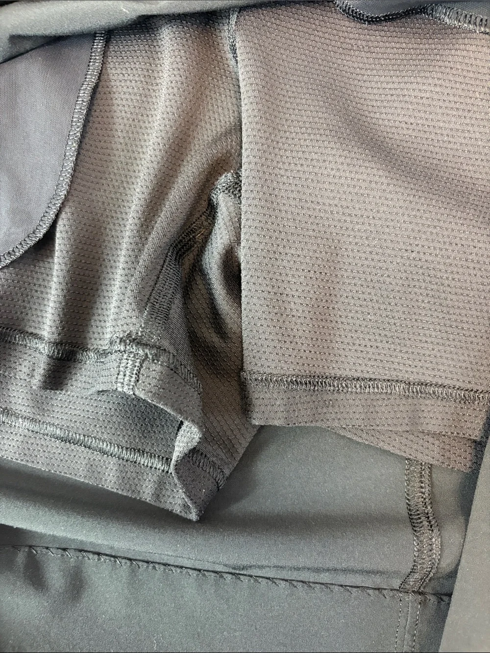 Athleta Black Active Skort with Zipper Pockets